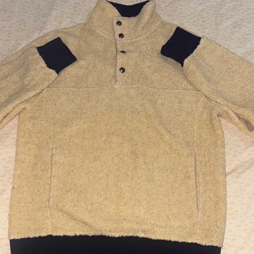 Men's Beige and Navy blue sweater